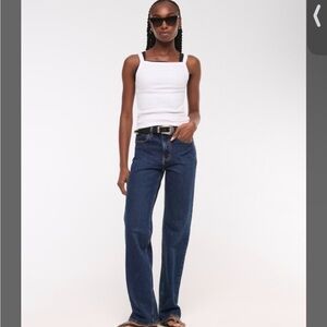 Abercrombie & Fitch - High Ride 90s Relaxed Jean - Dark Rinse (size 27)